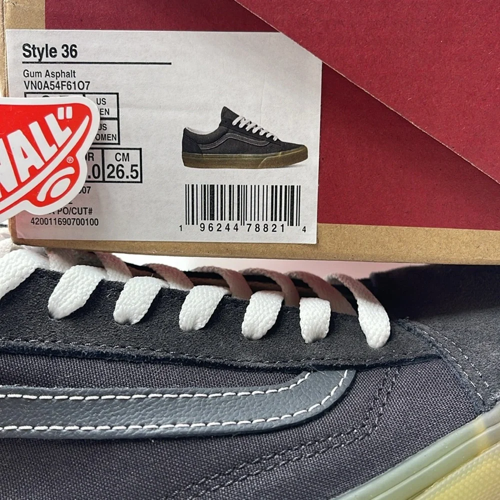 Vans WMNS Style 36
Gum Asphalt
VN0A54F6107
Sneakers - Picture 16 of 16